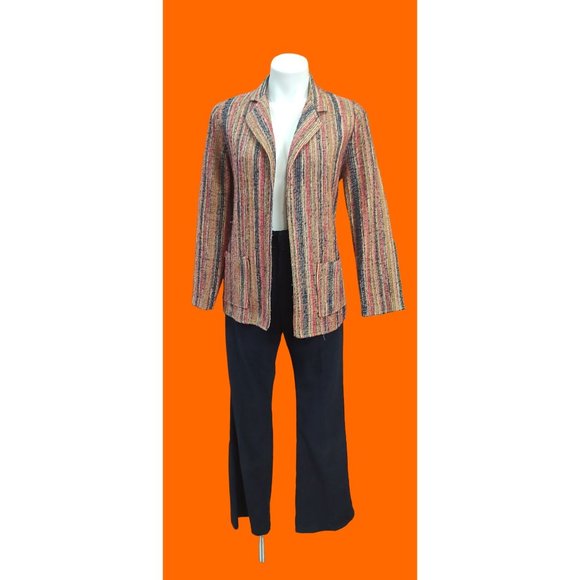 Pre-90's Trissi Rayon/Poly Blend Multi Color Blazer - Picture 11 of 11